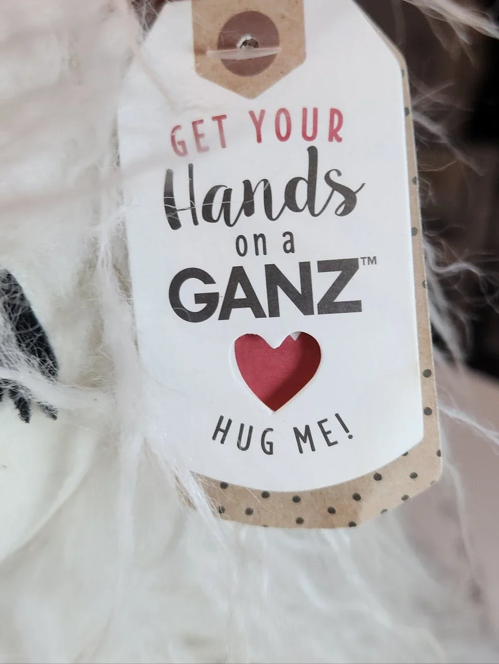 Brand New Ganz White Shaggy Alpaca Plush – Ultra Soft & Fluffy